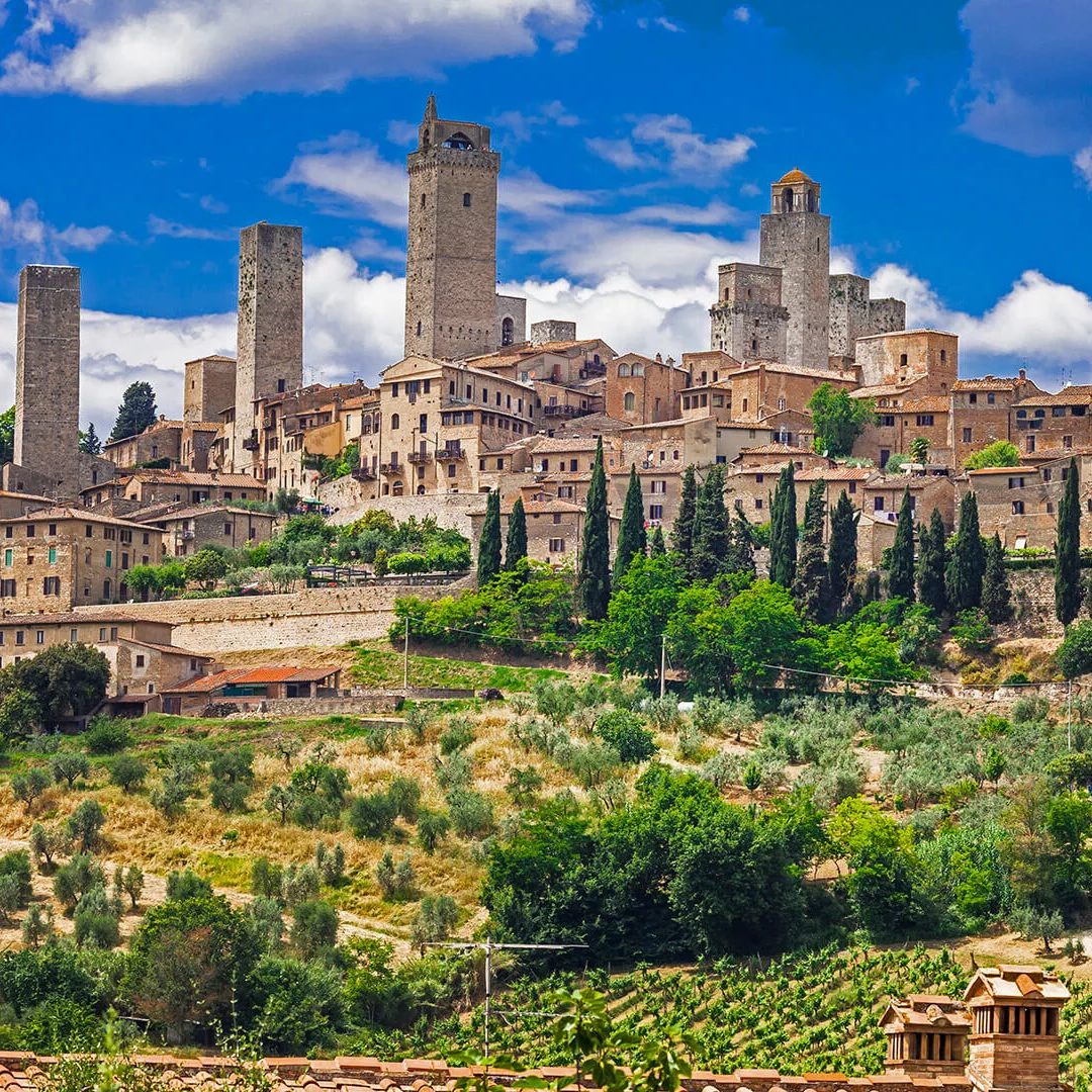 Private transfer from Rome to San Gimignano